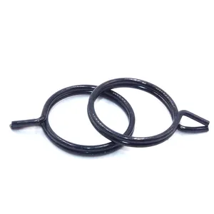 厂家低价钢黑色线圈线扭转弹簧单线软管夹软管夹