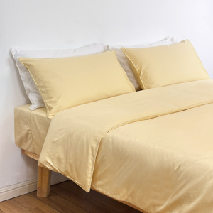 Pronto para enviar Silky 65% Bambu 35% Algodão 400T <span class=keywords><strong>Bed</strong></span> Sheets & Duvet Cover Set Clássico Tecido Expedição instantânea - Product Image 1