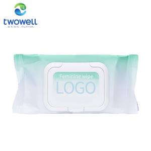 Lingettes humides intimes pour femmes écologiques et biologiques Lingettes féminines à mini poche - Product Image 3