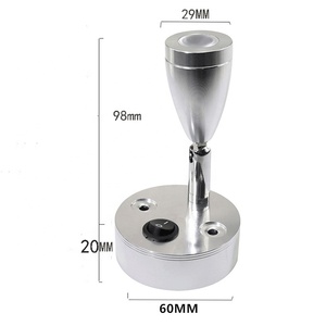 Nhà sản xuất DC12V Led Đọc ánh sáng Trần Spotlight 3 Wát Giao hàng nhanh RV du thuyền Caravan cạnh giường ngủ Tường Đèn treo tường - Product Image 3