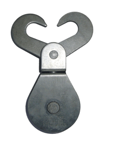 Gancho de tijera de elevación de alta resistencia galvanizado con zinc, accesorio de ferretería para cable de elevación de bloque de rueda única - Product Image 1