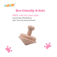 Jouet à mâcher pour chien en TPR durable, nouveau design gyroscope, pour le nettoyage des dents, vente en gros du fabricant Famipet