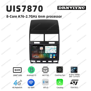 Sistema Multimedia para Automóvil con Pantalla Android 2k 7870, Navegación GPS, Estéreo, Autoradio para VW <span class=keywords><strong>Volkswagen</strong></span> <span class=keywords><strong>Touareg</strong></span> GP 2002 - 2010 - Product Image 2