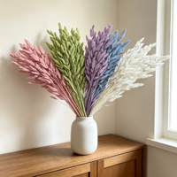 Fleur séchée Phalaris délicat à l'allure de lame d'herbe, non toxique, couleur fixée, faible MOQ, directement de l'usine, pour la décoration murale intérieure