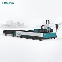 Efisiensi Mesin Pemotong Laser Serat Logam Cnc LX3015HC 6000W Mesin Pemotong Laser Serat LXSHOW untuk Baja Struktural