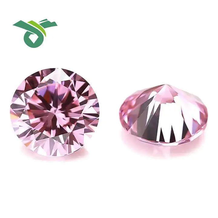 卸売ラボで栽培されたピンクダイヤモンドポリッシュラウンドバルクストーン0.5-2カラットVS1クラリティIGIおよびGIA認定