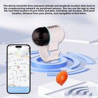 Traceur GPS portable pour petits animaux (oiseaux, chats, chiots) – Anti-perte, étanche, suivi à distance GSM/BeiDou, compatible iOS