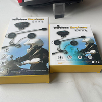 Casque Moto sans Fil BT-12 Étanche à Très Longue Autonomie avec Réponse Automatique BT12 pour Casque de Moto, Origine Chine