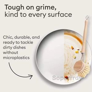 Cepillo para Platos de Bambú con Logotipo Personalizado, con Cerdas de Sisal Naturales de Larga Duración, Cepillo de Limpieza Ecológico para Cocina - Product Image 5