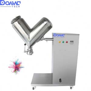 เครื่องผสมผงซักฟอกแบบ V ชนิดอุตสาหกรรม 220V เครื่องปั่นผสมอาหาร มอเตอร์สำหรับปรุงรส แป้งสาลี ผงเวย์ - Product Image 2