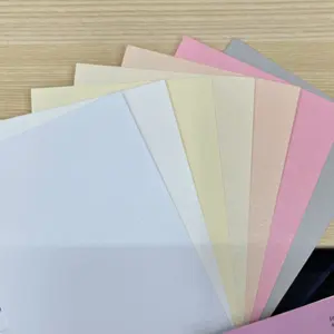 कस्टम फैंसी 120g एकल पक्ष कला गुलाबी Pearlescent शिमर Cardstock मोती कागज