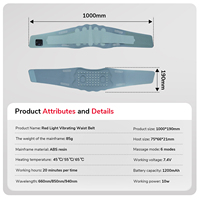 Ceinture vibrante de luminothérapie rouge AZURE pour usage domestique avec chauffage infrarouge et massage 660nm/850nm/940nm