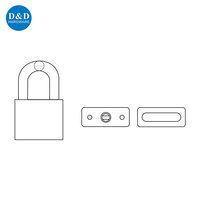 Échantillon de haute qualité disponible à bon prix Cadenas de sécurité en acier inoxydable en laiton