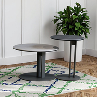 Vente chaude Table Basse Moderne avec Plateau En Verre Trempé 6 + 6MM Meubles De Salon Ensembles De Table À Manger Décoratifs