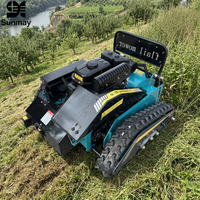 Robot tondeuse sans fil multifonction haute puissance pour l'entretien des parcs, la foresterie, l'aménagement paysager, la taille, le désherbage agricole, télécommandé