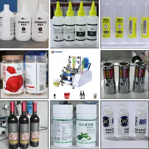 FK603 High Quality Table Top Semi Automatic Round Bottle Labeling Machine For Sale