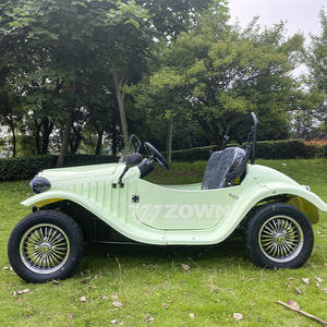 Carro turístico eléctrico retro de techo abierto para jardín, escenarios al aire libre, fotografía y exposiciones - Product Image 1