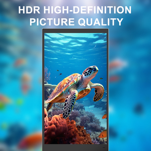 Slim quảng cáo kỹ thuật số Totem khung nhôm cấu trúc kính cường lực bảo vệ 4K <span class=keywords><strong>video</strong></span> phát lại Android Media Player - Product Image 5