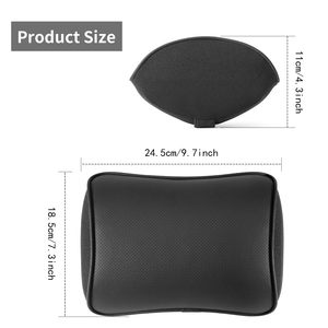 Black Solid Color OEM Factory Price Universal Big <strong>Car</strong> Neck <strong>Pillows</strong> Breathable Mesh Auto <strong>Car</strong> Neck Rest <strong>Headrest</strong> Cushion <strong>Pillow</strong> - Product Image 2