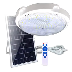 Lampe solaire de plafond haute efficacité pour balcon et intérieur, avec <span class=keywords><strong>batterie</strong></span>, 100W 200W 300W - Product Image 1