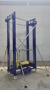 Platform Lift Gunting Hidrolik Portabel Kustom, Elevator Perancah Listrik Baja dengan Fitur Konstruksi Lipat Mobile - Product Image 2