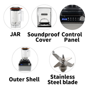 Thiết Bị Gia Đình Nhà Bếp Sử Dụng Tốc Độ Cao Chuyên Nghiệp Máy Xay Sinh Tố Nhiệm Vụ Nặng Nề Tự Động Thương Mại Máy Xay Sinh Tố - Product Image 2