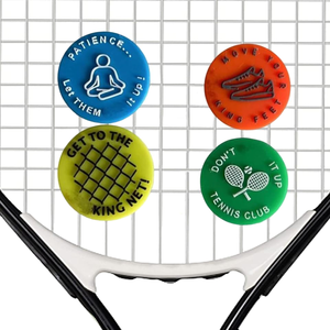 Custom Silicone Tennis Racket Dampener Shock Absorber Reminder for Racquet Vibrations <b>Shoe</b> Decorations - Product Image 5
