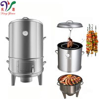 Fumoir Barbecue multifonction 3 en 1 en acier inoxydable Offre Spéciale, équipement de cuisine, four à charbon