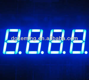 Stark Wettbewerbsfähige Stromsparende 0,5 Zoll 4-stellige 7-Segment-LED-Anzeige Houkem-5041-AB für den Innenbereich in Blau - Product Image 6