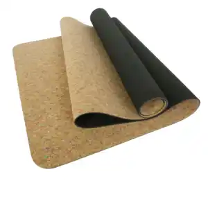 Produsen daur ulang tikar yoga gabus organik penjualan terbaik tidak berbau eco tidak beracun cork yoga mat dengan tas