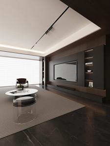 Modern Home Hotel Wooden <b>Tv</b> Cabinets Furniture Designs Living Room Led Lighting <b>Wall</b> <b>Mounted</b> Screen Free <b>Tv</b> Cabinet Design - Product Image 6
