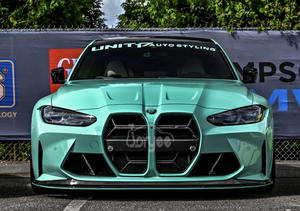 Accesorio de afinación Canards, difusor de parachoques trasero, faldón lateral de escape, Kit de carrocería de coche para <span class=keywords><strong>BMW</strong></span> G80 G82 M3 <span class=keywords><strong>M4</strong></span> 2024, labio delantero de fibra de carbono - Product Image 6