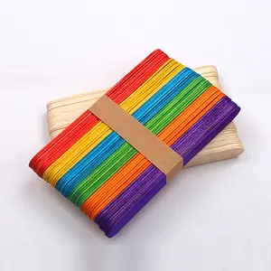 Multi-color de palos de madera de colores de palos de helado palos para bricolaje