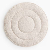 Tapis de jeu pour bébé rond en coton doux et lin, personnalisé, portable, matelassé, avec fond antidérapant, tapis d'activité, tapis d'escalade