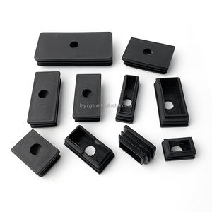 Bouchon <span class=keywords><strong>de</strong></span> tube carré en plastique avec bouchon à trou rond Bouchon d'extrémité auto-adhésif Meubles Table et <span class=keywords><strong>chaise</strong></span> Coussinets <span class=keywords><strong>de</strong></span> <span class=keywords><strong>pied</strong></span> - Product Image 1