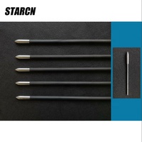 Tir à l'arc 3.2mm incrusté flèche Point 120 Grain en acier inoxydable carbone flèche arbre arc classique et flèche chasse accessoires de tir
