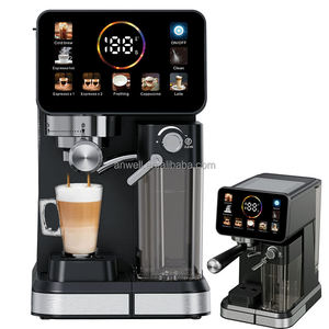 Machine à expresso Anwell Smart 20 bars avec moulin intégré et réservoir à lait, programmable pour cappuccino et latte, avec filtre à capsules et dosettes <span class=keywords><strong>ESE</strong></span> - Product Image 4