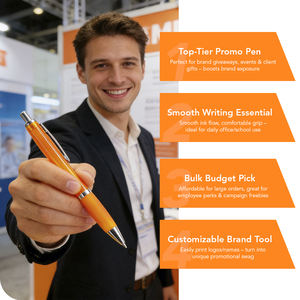 빠른 배송 맞춤형 판촉 플라스틱 볼펜 선물용 로고 광고 재활용 볼펜 - Product Image 4