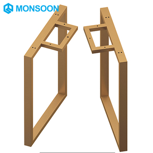 MONSOON Đồ Nội Thất Chất Lượng Tốt Thép <span class=keywords><strong>U</strong></span> Hình Kim Loại Bảng Chân Cho Bàn Gỗ - Product Image 5