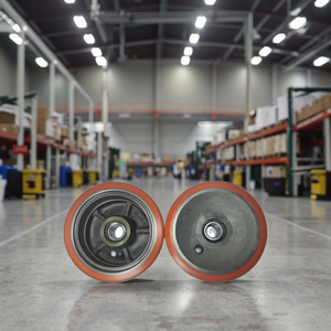 Roue de charge en polyuréthane 285x100-40mm, roue à roulement de rechange pour usage intensif, capacité 5000kg pour entrepôt - Product Image 5