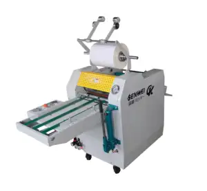Semi-Automatic oil heating and cold sides laminating machine A3 cold hot lamination machine paper laminating machine