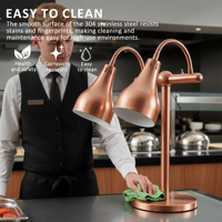 Nieuwe voedselwarmer verwarmingslamp voedsellamp buffetverwarmingslamp met koplamp voor hotel- en restaurantbenodigdheden