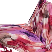 Collection Été 2024 – Robe de Soirée Élégante en Satin à Motifs Floraux, Col en V Profond, Dentelle en Tulle, Modeste, pour Mariage, Fête, Demoiselle d'honneur, Coupe Ajustée