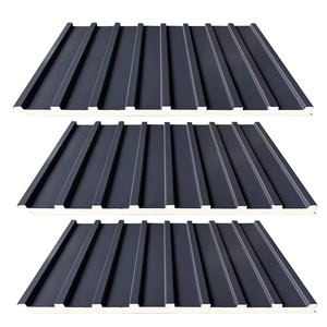 Paneles de Techo de Aluminio Modernos para Exteriores, Aislamiento Térmico, Revestimiento Exterior, Paneles Sándwich de Poliuretano para Casas Prefabricadas, Venta al Por Mayor - Product Image 2