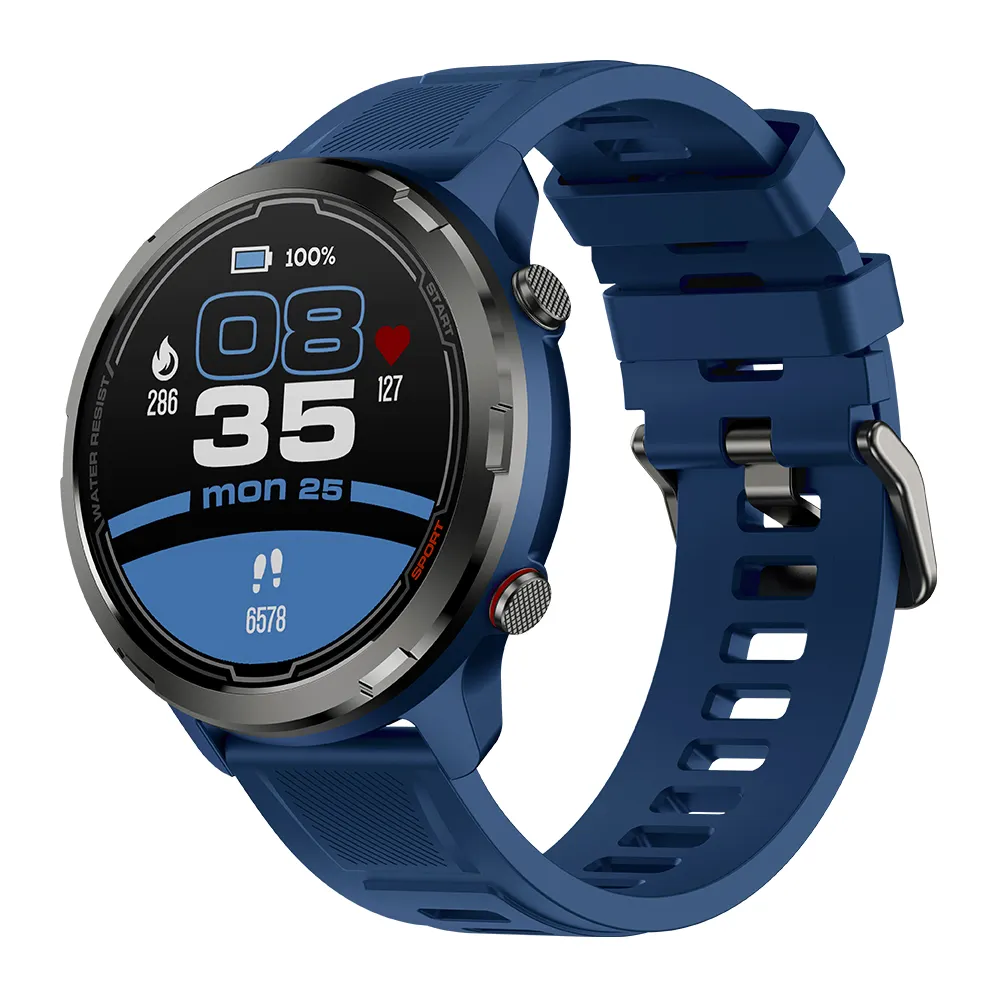 Buitensport Gps Smartwatch 50M Waterdicht Hartslag Bloeddrukmeter Fitness Tracker Zeblaze Stratos 2 Lite