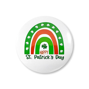 Badge en métal trèfle de la Saint-Patrick, épinglette pour chapeau de fête, festival irlandais - Product Image 6