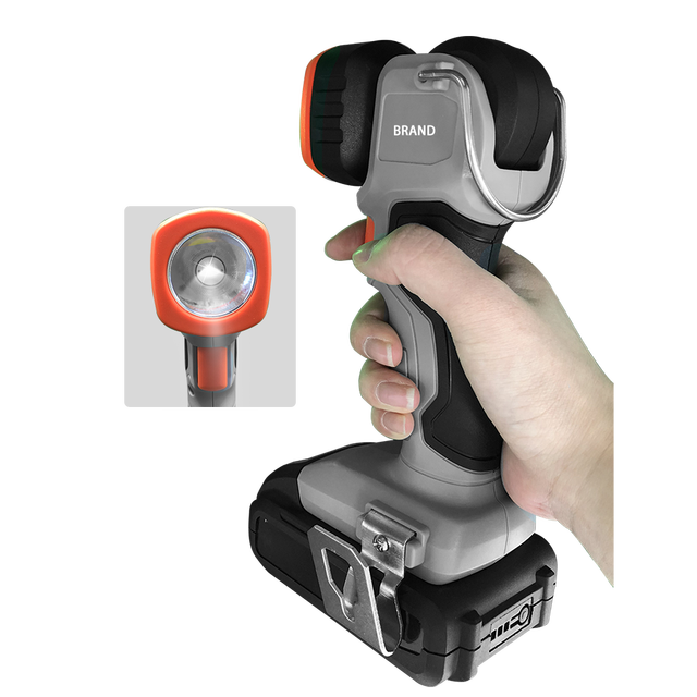 Portable 20V Lithium Battery High Power 1W LED 110LM Cordless Handheld Emergency Torch Lamp Work Light Flashlight
