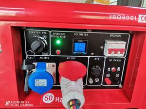 2KVA 3KVA 5KW 6kva 사일런트 3 상 이중 연료 천연 가스 바이오가스 바이오매스 가스 발생기 세트 8-10KW IP67 100% 구리 교류 발전기 - Product Image 3