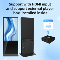 MWE envío gratis 65 pulgadas Hd ultrafino Lcd Publicidad pública pantalla tótem pantalla táctil interior señalización Digital quiosco