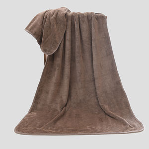 Serviette de bain en molleton de corail de couleur unie en gros serviette en microfibre à séchage rapide pour adultes jetable douce et absorbante - Product Image 2